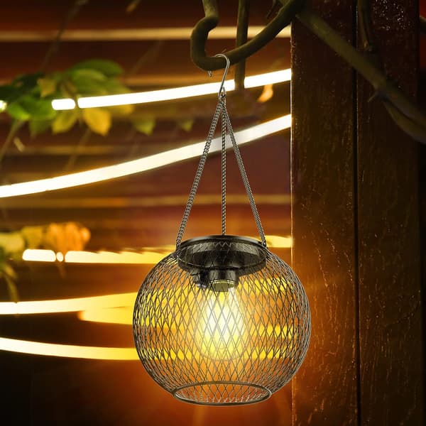 Solar Garden Lights 2 Pack with IP65 Waterproof Auto On/Off Warm White[ZHE]