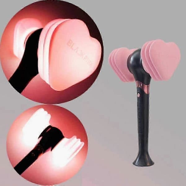 Blackpink Light Stick Hjerteformet Hammer, Kpop LED Koncertlampe, Fluorescerende Lysstav Scenelys, Bærbar Blæser Lysstav Gave til Koncerter