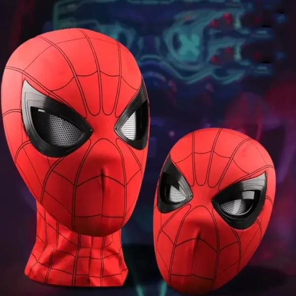 Hemma Huvudbonader Cosplay Liikkuvat Silmiä Mask Spider Man 1:1 Kaukosäädin Elastinen Mask