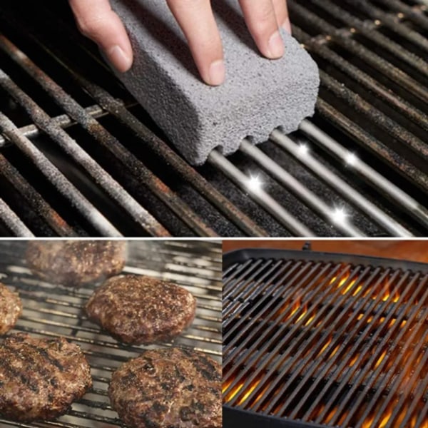 3 Grillrengjøringssteiner for effektiv rengjøring - Pimpstein fjerner flekker...