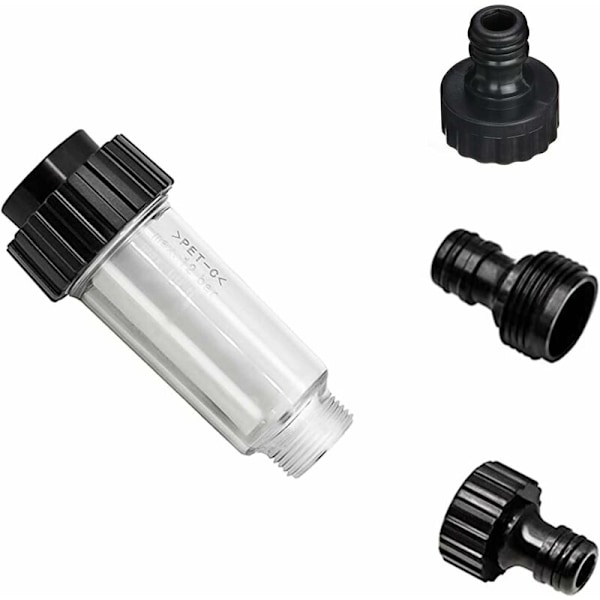 1:a Vandslangefilterrensningsfilter, til højtryksvaskere Havepumpe 3/4 tommer tilslutning kompatibel med 4.730-059.0