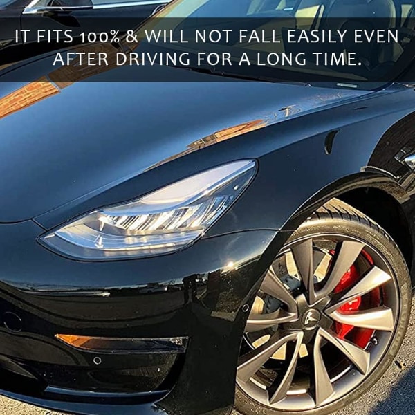 4 stk Tes-la Model 3 Center Caps Navkapsler Dæksel, Hjulnav Dæksel Wh