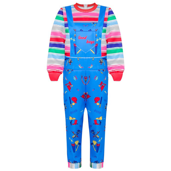 Barn Toddler Chucky Kostume Halloween Fancy Dress Outfit 130