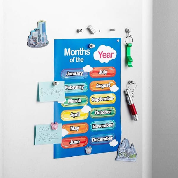 Starka Neodym Kylskåpsmagneter, 12-pack 12x16mm för Whiteboard Kontor Kök