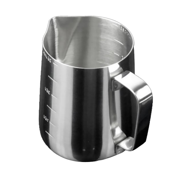 Rustfrit Stål Kaffe Mælkeskumkande Garland Kop Med Trappekop 350ml