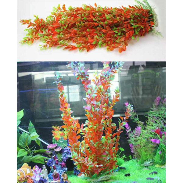 Akvariekunstige planter, store akvarieplanter plastfisk