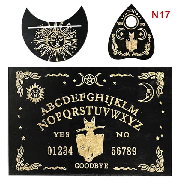 Ouija Boa - Perfekt trægraveret spådomstavle 17