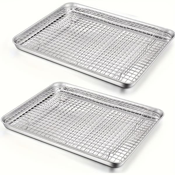 Bageform i rustfrit stål med bagerist til ovn og bagning 22.86cm