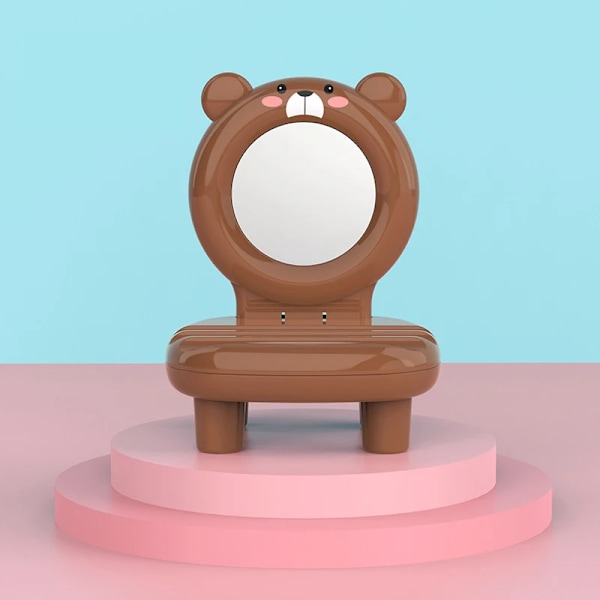 Sarjakuva-mobiilipuhelimen pidike pöytäkone yleiskäyttöinen laiska söpö säilytysteline opiskelijan asuntolan sängyn vieressä oleva suora mobiilipuhelimen pidike Bear