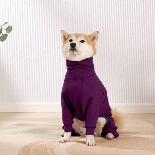 Lemmikkieläimen fleecetakki koiran talvitakki lahkeilla pyjama L