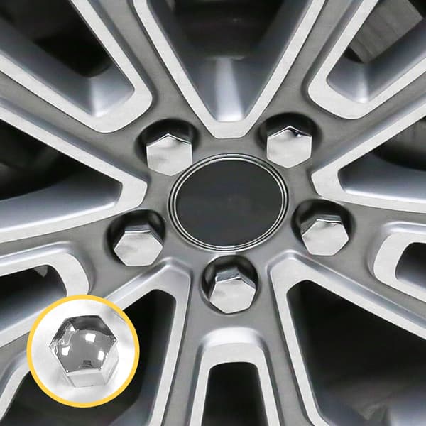 20-pack hjulmutterkåpor med installationsverktyg 19 mm 55