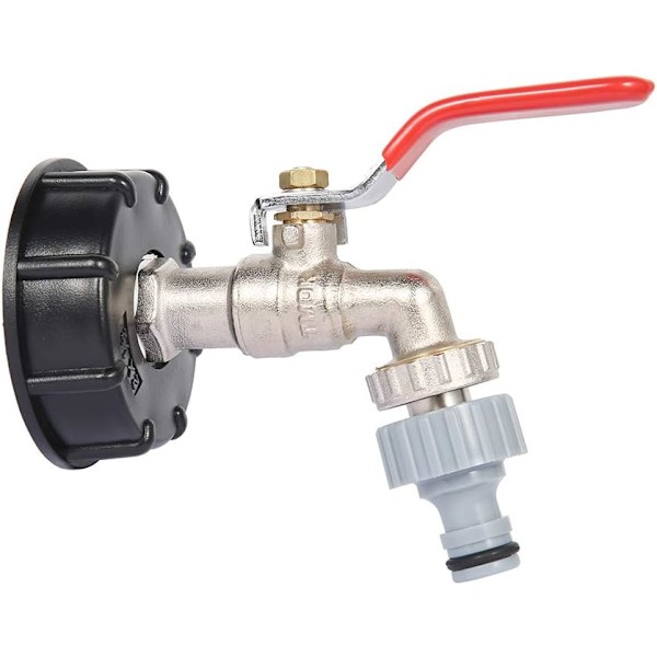 IBC Tank Adapter S60X6 Ersättningsventilkoppling 1/2\" slang