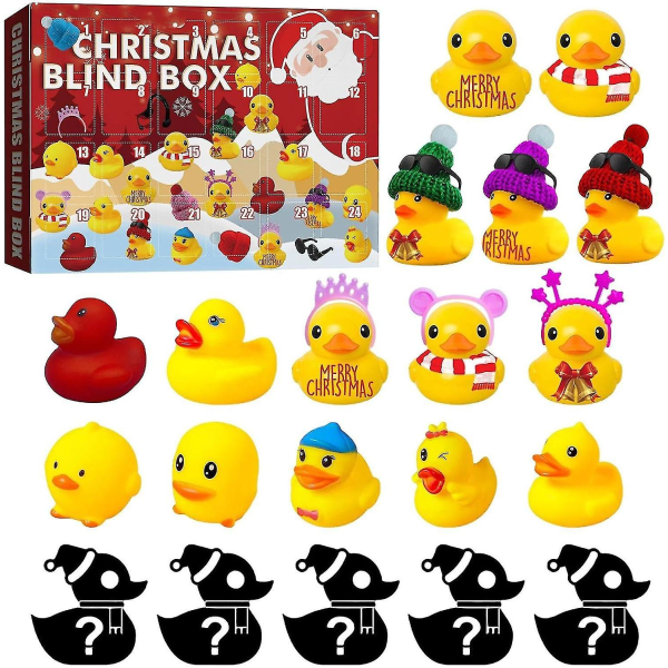 Gummi Anka Joulukalenteri 2023, Joulukalenteri 2023 Lapsille, Joulukalenteri Ankka Kylpyyn 11-24 ducks