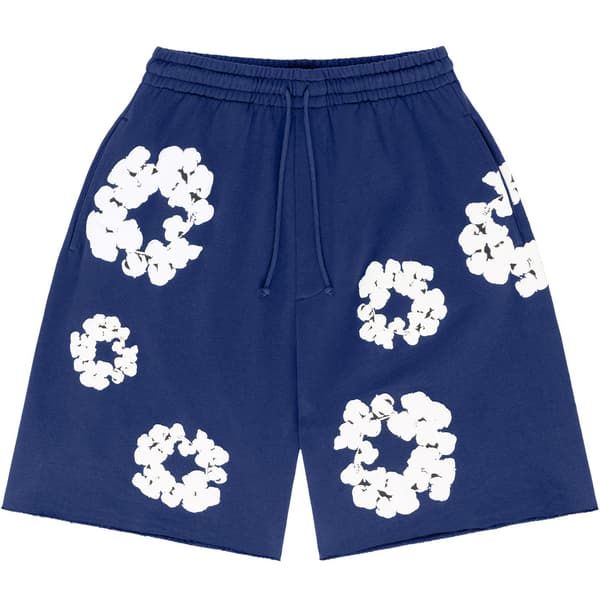Denim Tears Sommer Kort Ermet Sett for Menn | Blå Blue L