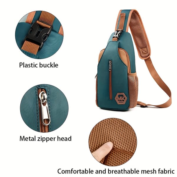 Slitesterk nylon duffelbag med justerbar stropp - Beige, Blå, Svart 【Rosa】