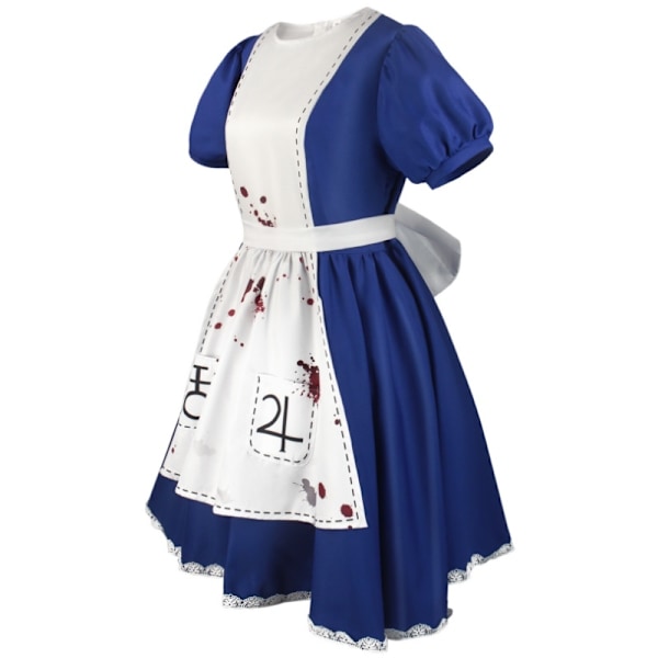 Spel Alice Madness Returns cosplay kostym Alice pigadräkt vuxen kvinna Halloween anime flicka karneval klänning fest L-WELLNGS L L costume