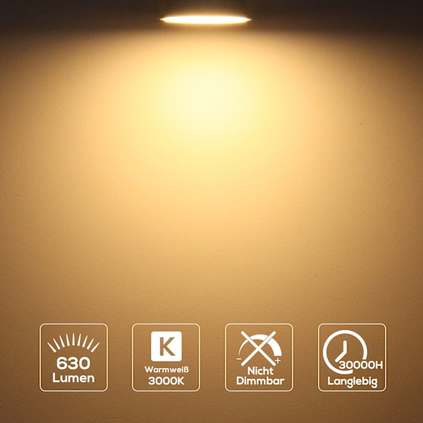 10/80x GU10 LED Pære Lyskilde 5W 7W Spotlight Kold Hvid Varm Glødelampe...