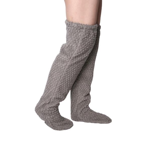 Snuggs Koselige Knestrømper med Snuggle Paws Design Merbau Grey size