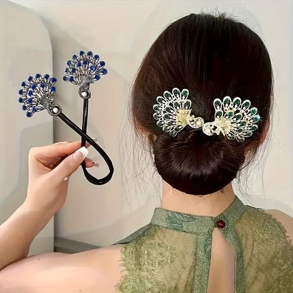 Krystal Fransk Twist Hårstylingværktøj til Elegante DIY-opsætninger 2pcs