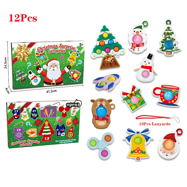 24 Days of Christmas Countdown Advent Calendar Blind Box Toy