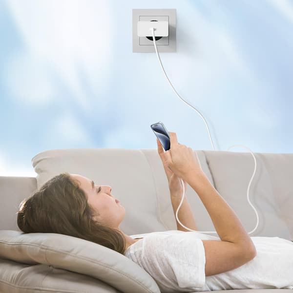 25W USB-C snabbladdare med 2m kabel för Samsung Galaxy-telefoner [ZHE]