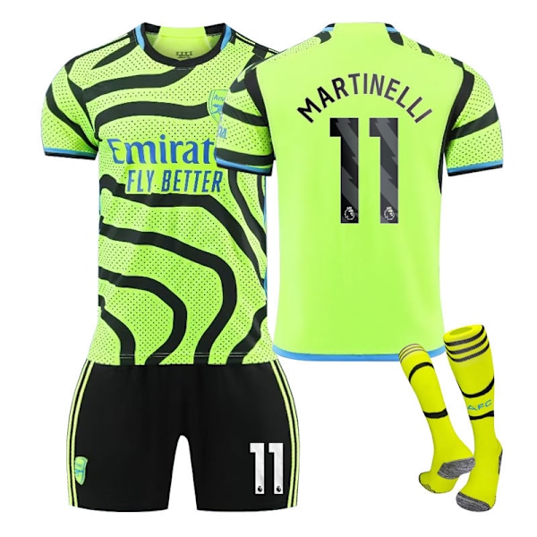 Arsenal Bortaströja 2023/24 #41 Rice Fotbollströja MARTINELLI 11 MARTINELLI 11 28