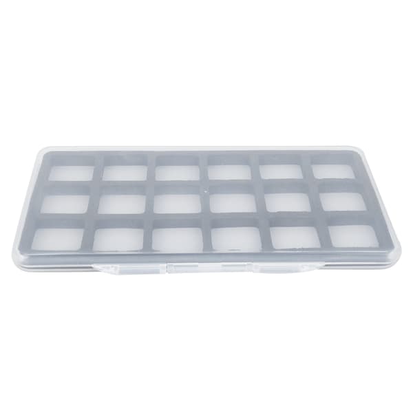 ABS Magnetic Fly Fishing Tackle Box 18 Compartments Foam Storage Case for Hooks Lures Accessories