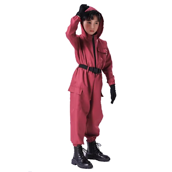 Squid Game 2 Lastenvaatteet Maskilla Clothes+kolmiomaski Clothes+triangular mask 110