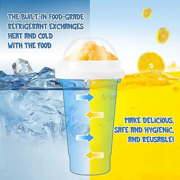 Slush-jäätelönvalmistaja - Slushy-valmistaja, Jäädytetty Magic Smoothie-kuppi, Slushy-valmistaja Mugg, Slushy-valmistaja Mugg virkistävään, Jäätelönvalmistajan vaihtoehto