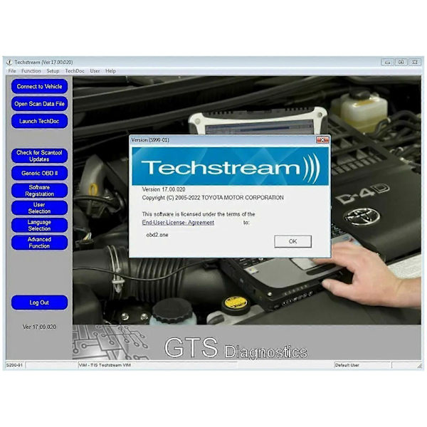 2024 Toyota Techstream V18.00.008 Diagnostiikkakaapeli J2534-tuella[ZHE]