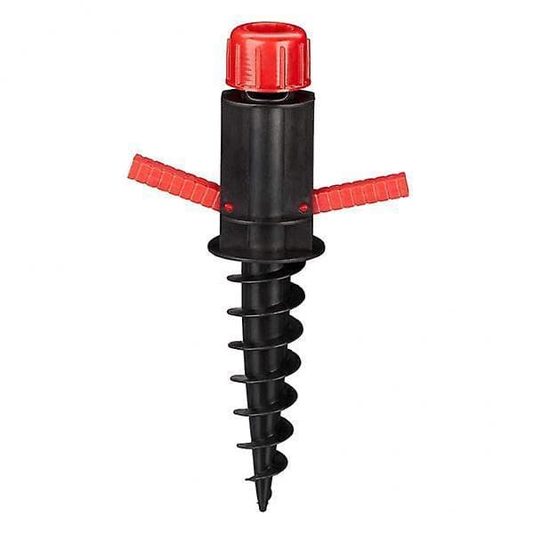 2x Parasol Ground Anchor Beach Umbrella Sand Screw In Holder Spike with Handle