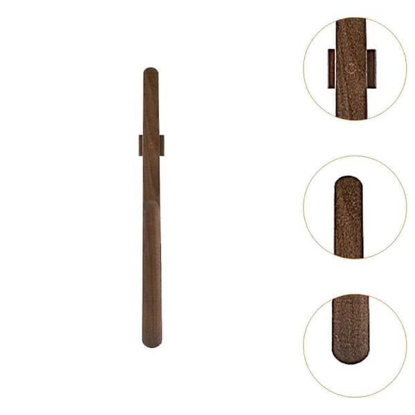 Long Handle Shoehorn with Magnetic Base for Disabled Children, Heel, Beige Brown 55cmx4cm Brown Brown