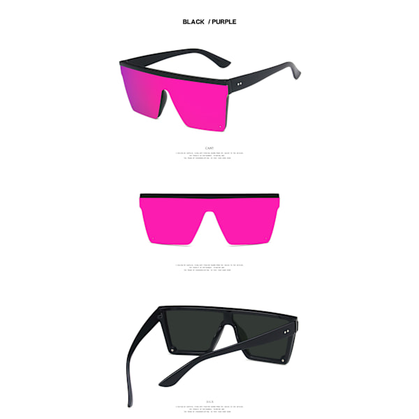 Överdimensionerade UV400 Solglasögon - Retro Street Style