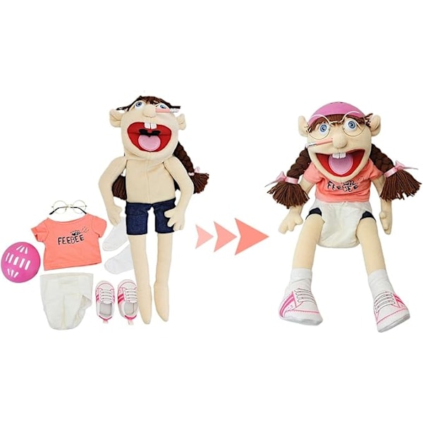 Jeffy Dukke Plysj Leke - Jeffy Feebee Plysjdukke - Morsom