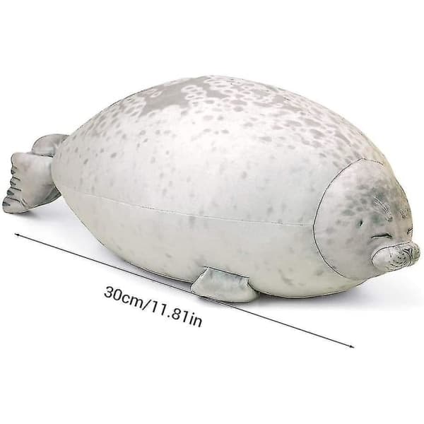 Plysch Sälkudde Uppstoppad Djurleksak Bomullskudde Vit[ZHE] 30cm White