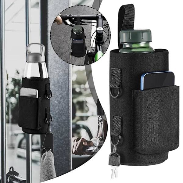 Magnetisk Gymväska med Vattenflaskficka och Armbandshållare