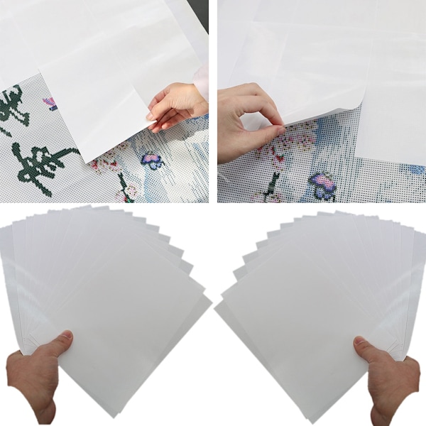 5/10/20/50 stk Non-Stick dobbeltsidig release-beskyttelse DIY Diamantmaleri Tilbehør Udskiftning - WELLNGS