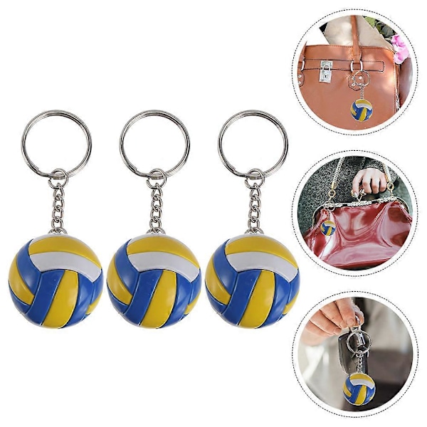3D Simulation Volleyboll Nyckelring Sport Souvenir[ZHE]