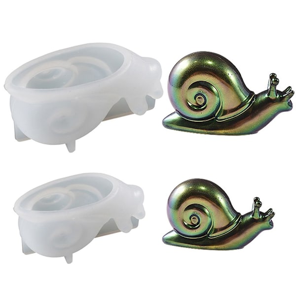 Øgle Silikoneform Harpiksforme SNAIL SNAIL Snail Snail