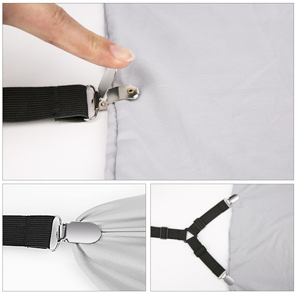 Holder Stropper, Justerbare Elastiske Lagenholdere, Madras