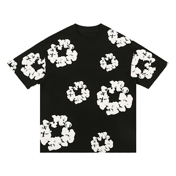 Denim Tears sommersæt til mænd, kortærmet, sort Black[ch] L