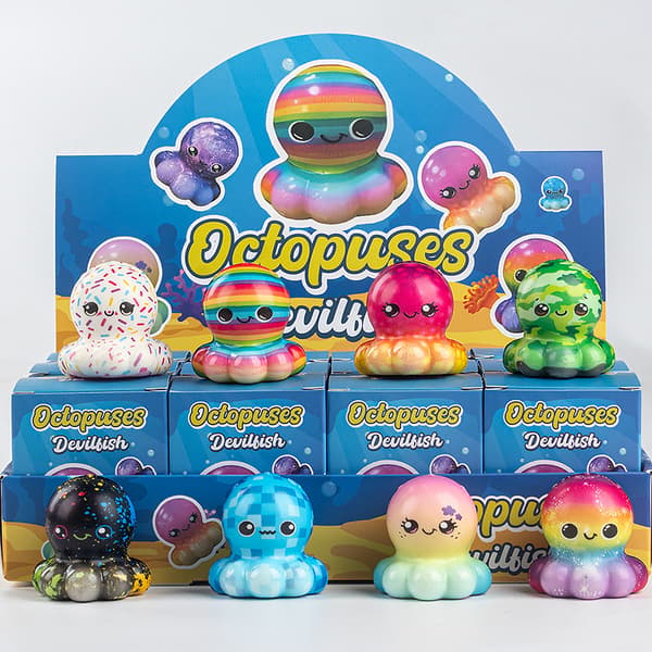 Squishy Mad Blind Box Sæt 12-pak Langsomt Stigende Stressaflastende Legetøj Samlerfigur til Børn Style 4