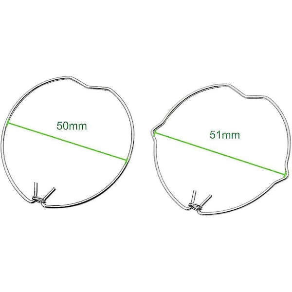 30 kpl jousilukitusrenkaita GU10 MR16 -lampuille, 50 mm halkaisija, upotetut alasvalot...
