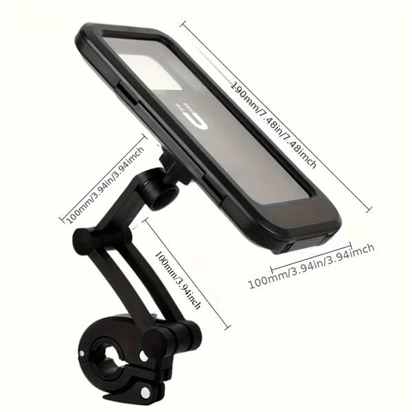 Motorcykel Telefonholder, ABS Magnetisk Sammenklappeligt Design til Cykel- og E-Scooter Navigation color