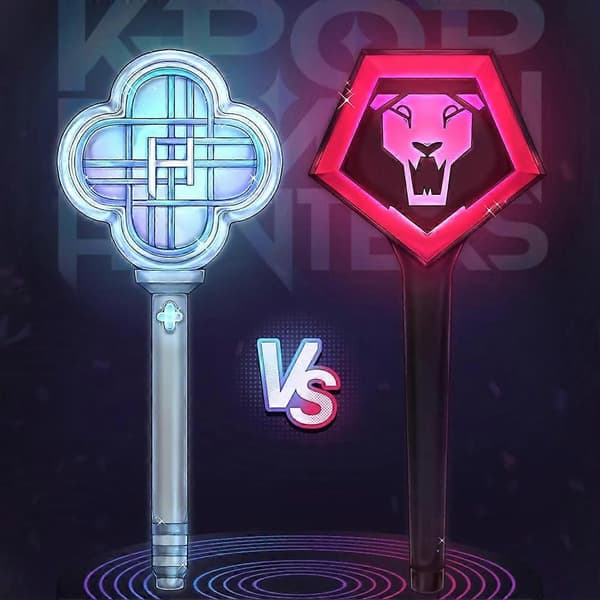 K-Pop Dæmonjæger 28cm LED Cheer Stick Witcher Anime Koncertgave White