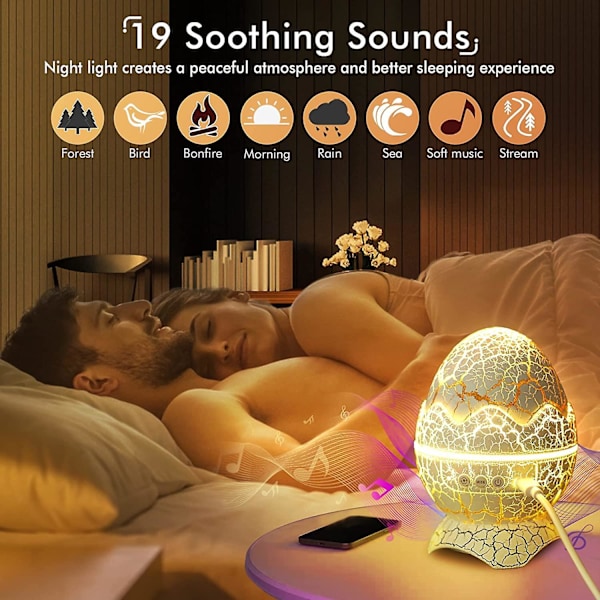 Stjärnprojektor, Rossetta Galaxy Projektor för Sovrum, Fjärrkontroll & Vitbrus Bluetooth-högtalare, 14 Färger LED-Nattlampor för Barnrum, Vuxen