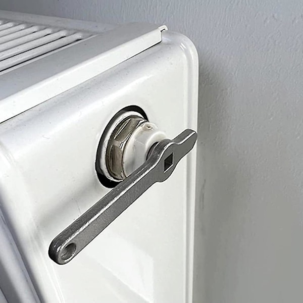 Ventilationsnøgle til radiatorer i rustfrit stål, nøgle til radiatorafluftning, varmeelement