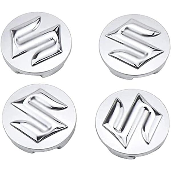 4 x 54 mm Bilnavkapsler for Suzuki Swift Sport SX4, Bilnavkapsel, Emblem Støvdeksel, Rustfritt Dekorasjonstilbehør