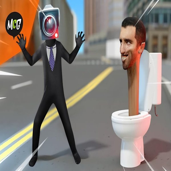 Toilet Drenge Kostume Halloween Cosplay Bodysuits 140TOILET MAN 140 Toilet man 140Toilet man