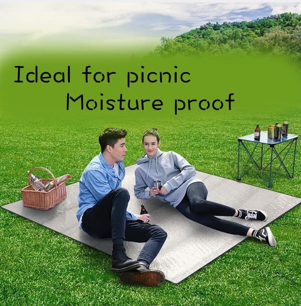 Aluminium Camping Mat, Foam Sleeping Mat for Camping, Aluminum Foil Insulation Mat, Reflective Mat, Tent Mat, Ground Mat